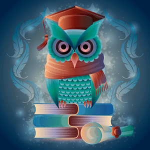 Owl on Books