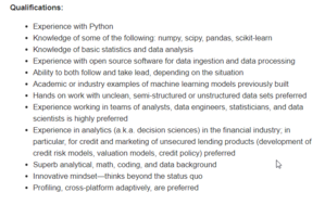 Data Science Job with Python