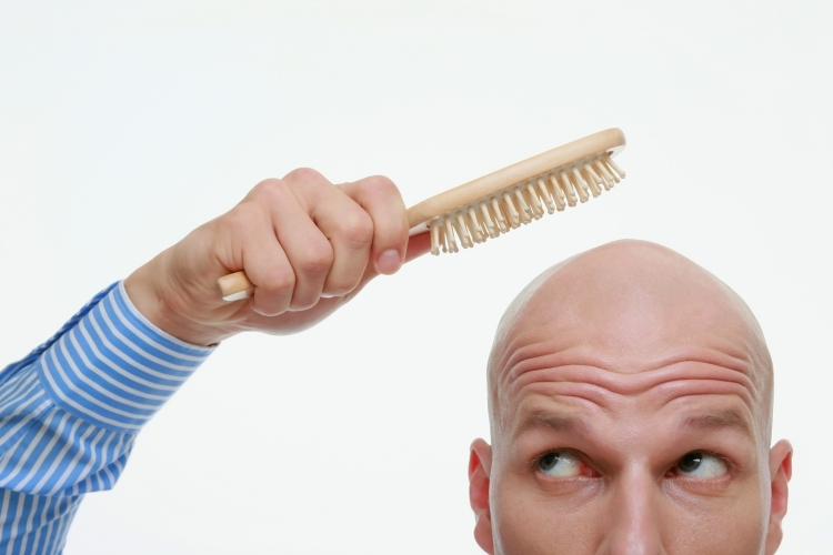 Bald Dude with Brush