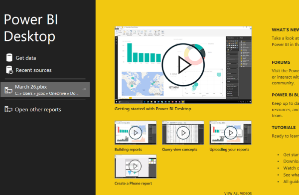 Power BI Splash