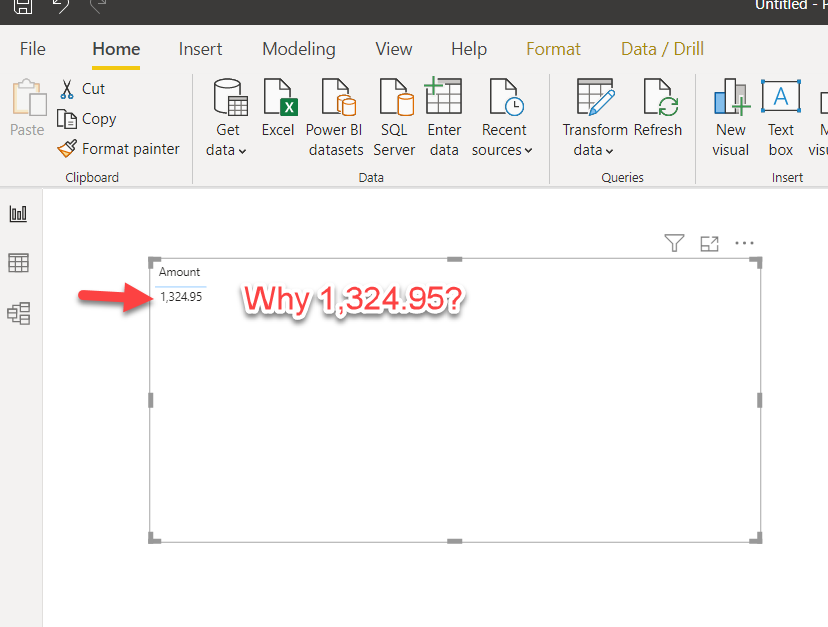 One Number for Amount Field