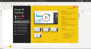Power BI Desktop Splash