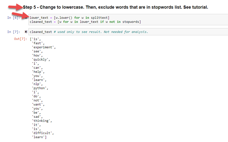 Preprocess Lowercase and Remove Stopwords