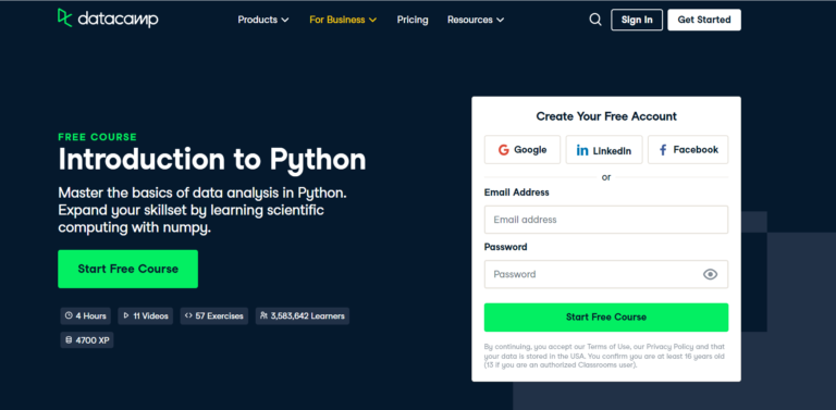Review of Data Camp’s Introduction to Python – Data Science Review