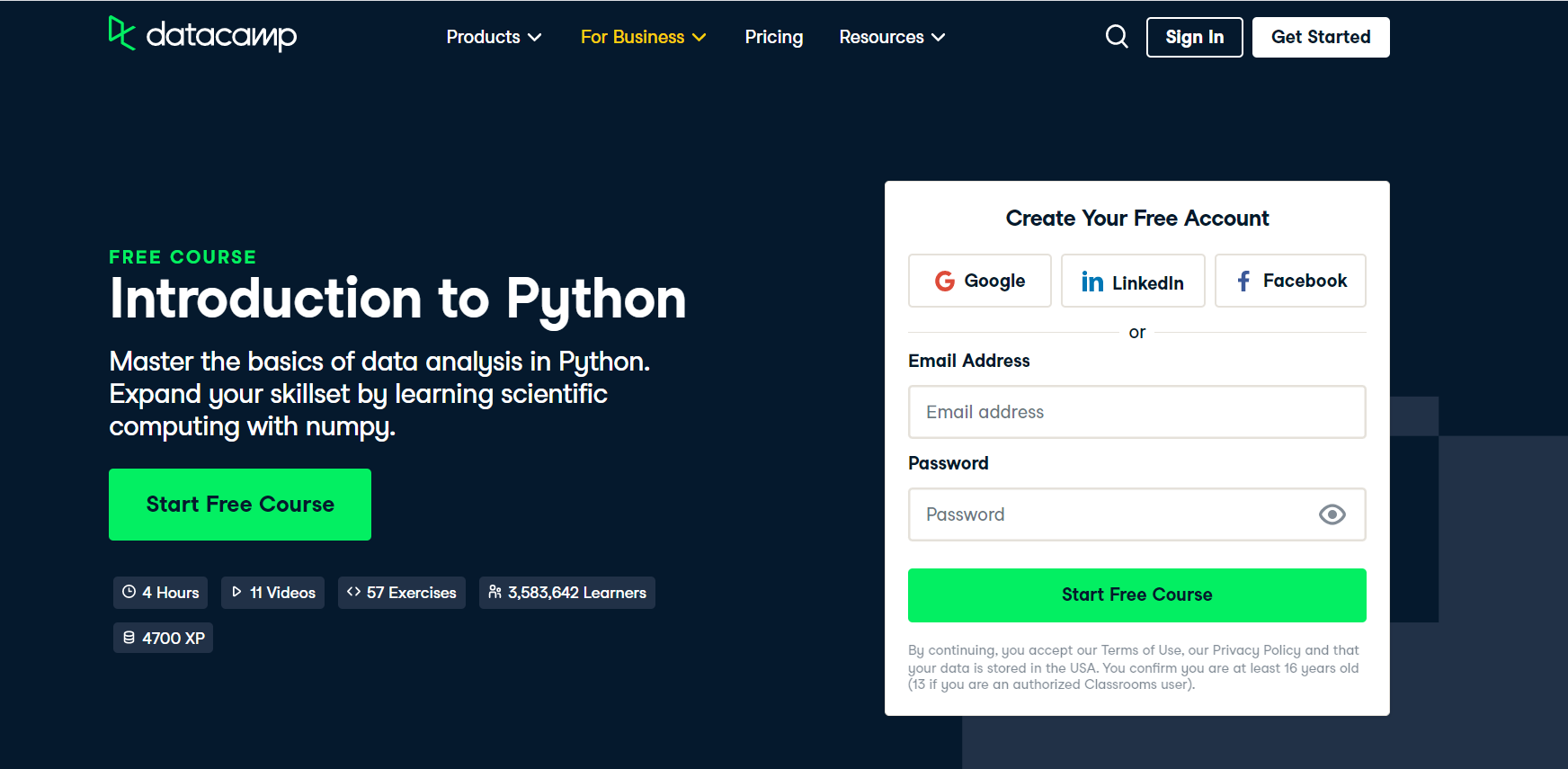 DataCamp.com Introduction to Python