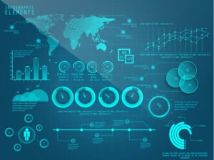 Set of creative business infographic elements.